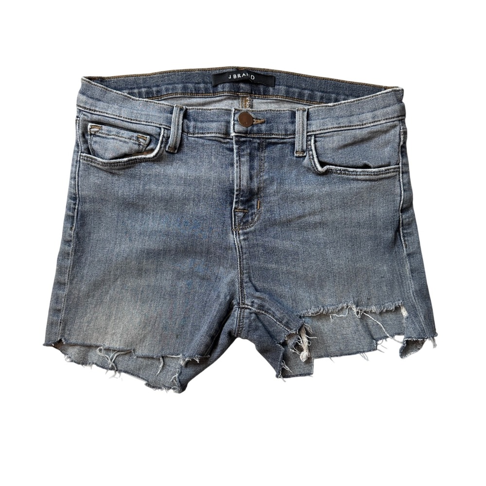 J‎ Brand Shorts Womens 26 Blue Revolution Low Rise Cut Off Distressed Denim